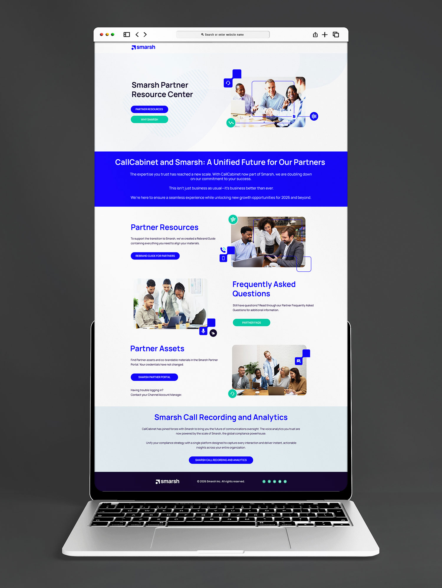 Smarsh web guide layout