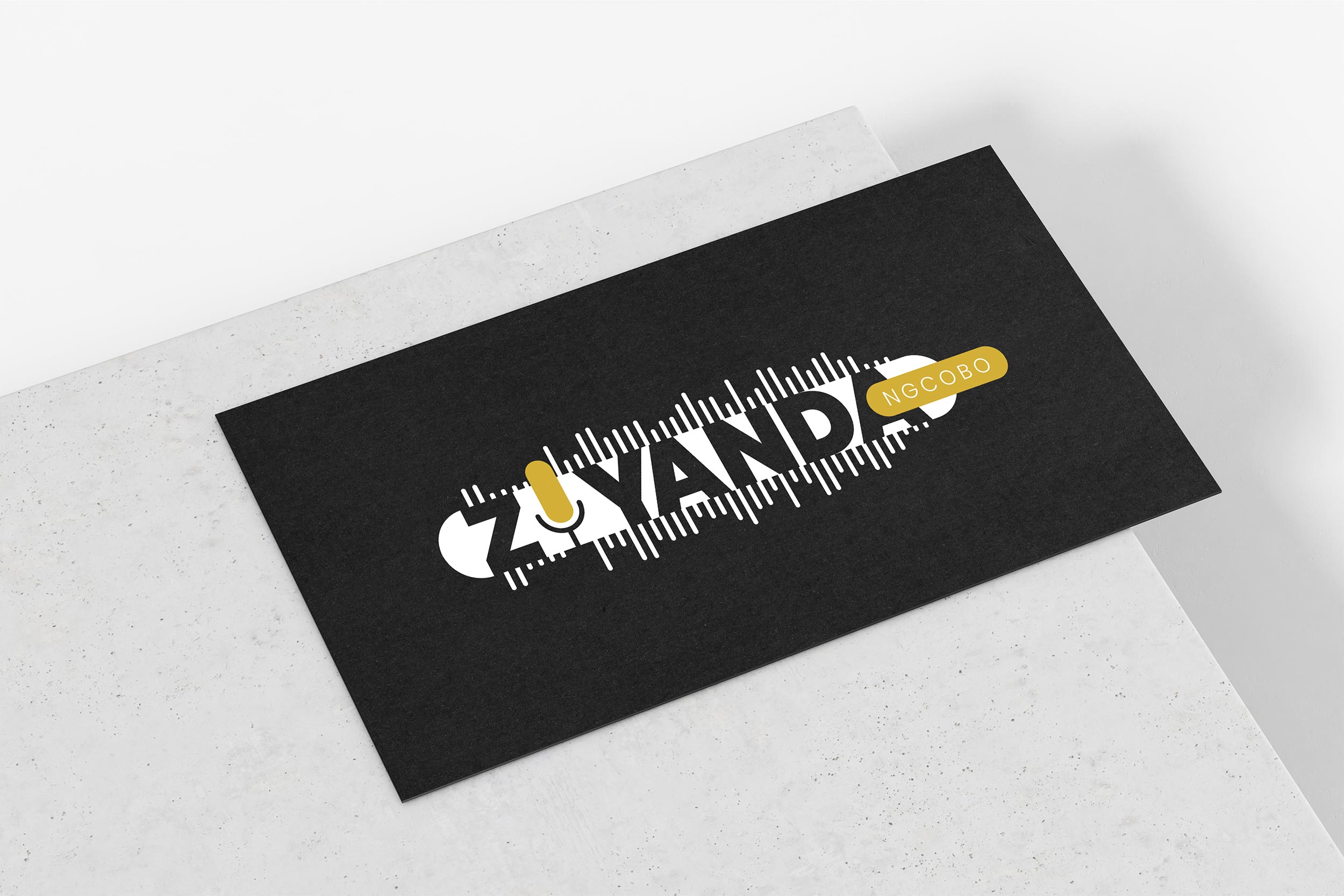 Ziyanda speaker identity on a business card