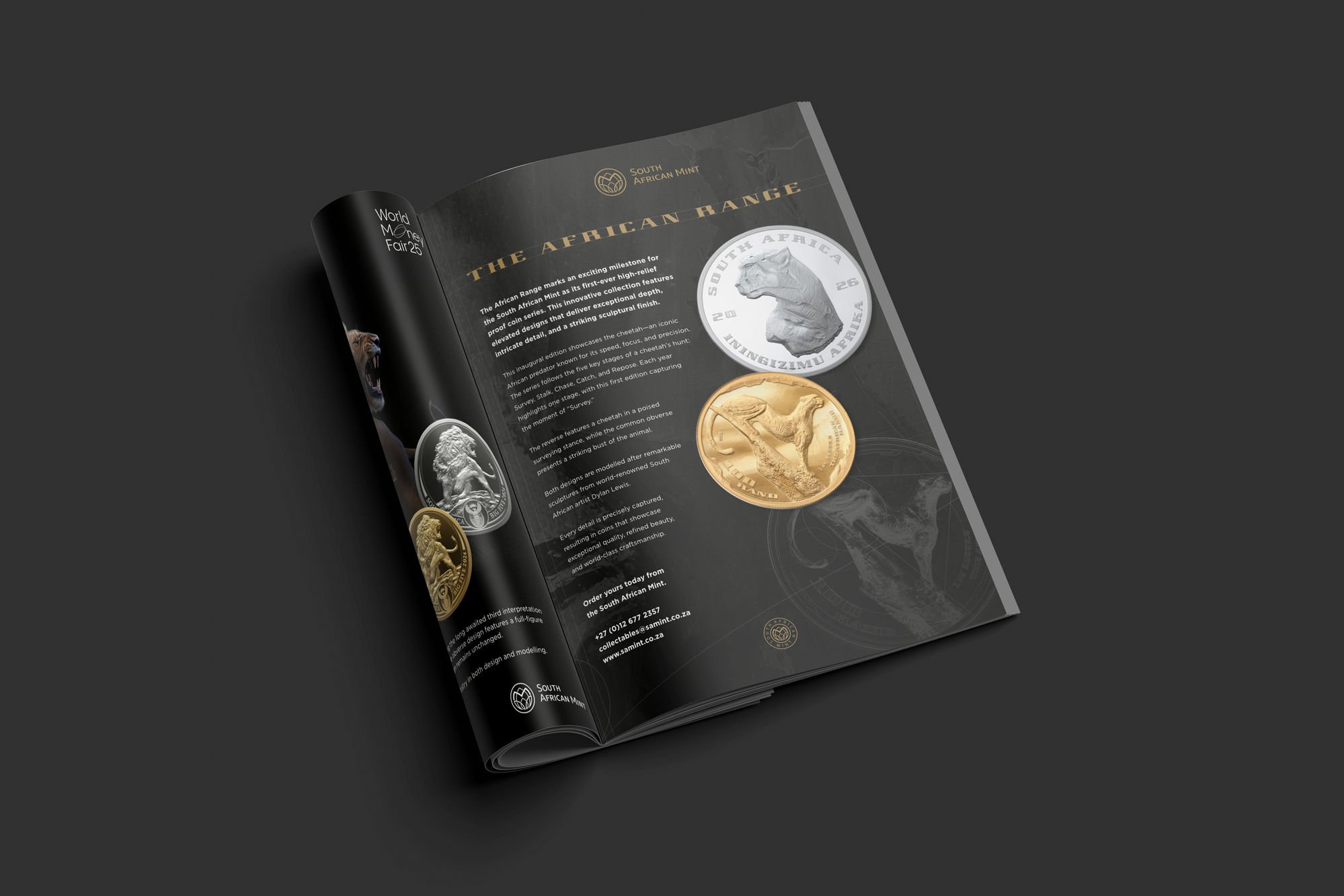 Magazine advertisement &ndash; The African Range for the South African Mint, by Druff Agency Pretoria