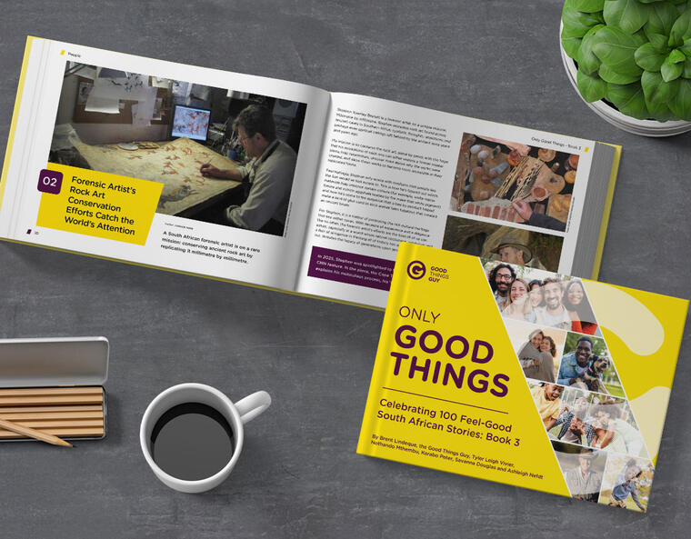 Book design for Good Things Guy, by Druff Agency Pretoria