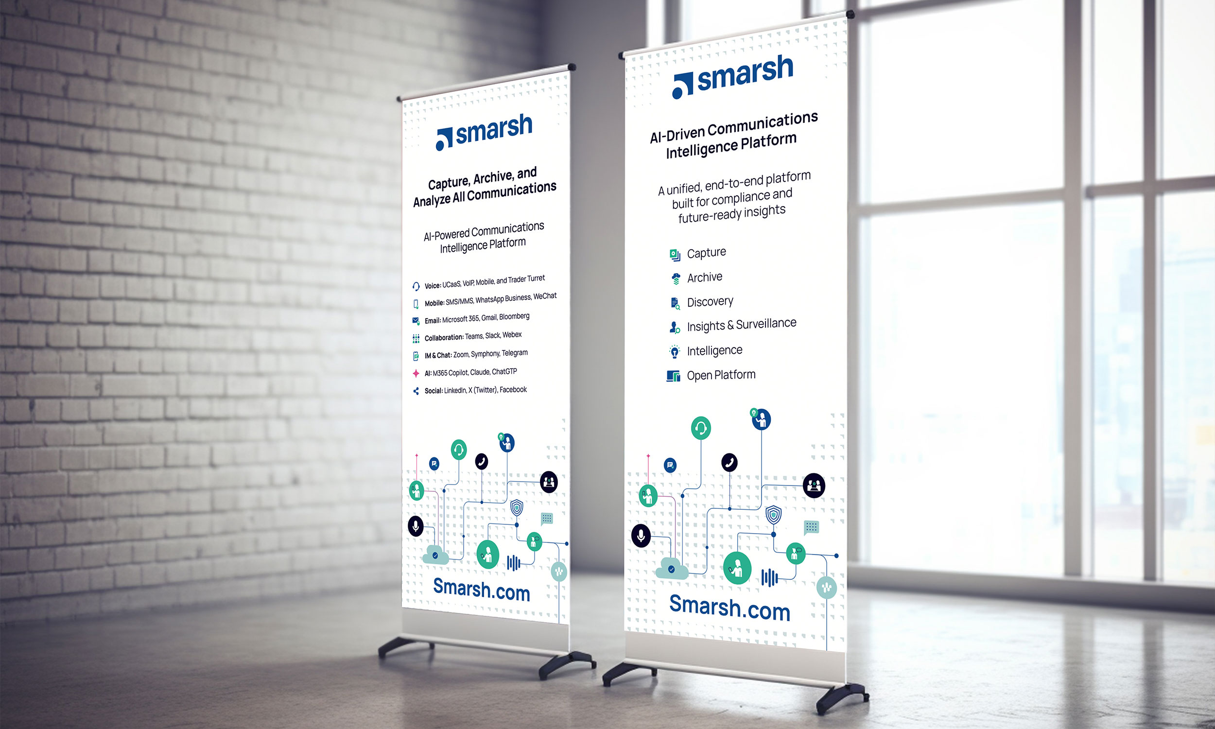 Smarsh web banner design